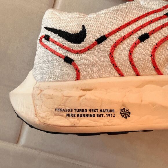 Nike Pegasus Turbo Next Nature Running Shoe 8.5 DN3414-100 White/Topaz Gold 2022 - Picture 4 of 9